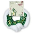 thumbnail image 3 of (2 pack) Scunci Elf Scrunchie Hair Tie with Faux Fur, Green and White, 3 of 9