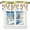 Style 14, variant on Christmas Window Valances Winter Snowflakes Valance Kitchen Curtains with Rod Pocket Merry Christmas Ball Ornaments Window Treatments Short Curtain Panels Decor 54" X 18"