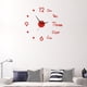thumbnail image 5 of Wosthever Reloj de pared eléctrico hogar sala de estar dormitorio decorativo DIY acrílico alimentado por reloj montado en la pared Decoración del hogar rojo Wosthever HA6192-04B, 5 of 6
