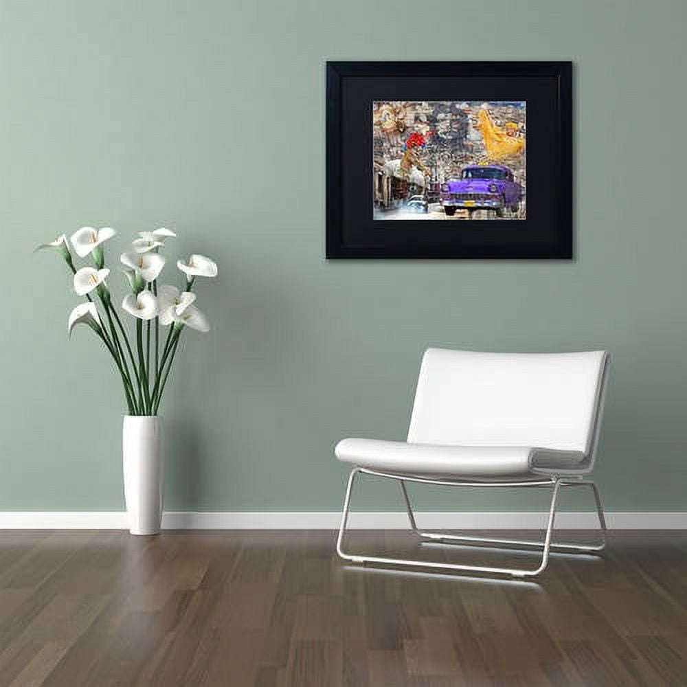 Trademark Fine Art "La Aroma de Cuba" Canvas Art by Alberto Lopez, Black Matte, Black Frame