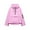 Pink, variant on Women's Three-Proof Fabric Multi-Color Hooded Jacket with Pocket for All Weather Protection