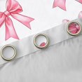 thumbnail image 4 of Homewish Lovely Bow Ribbon Black Out Curtains,Cute Cartoon Bowknot Curtains Pack of 2 (42x63 Each),Pink White Bedroom Curtains For Girl Teens,Ultra Soft Home Decor, 4 of 6