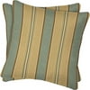 Crestwood Stripe Spa Square Pillow, 2 Pa
