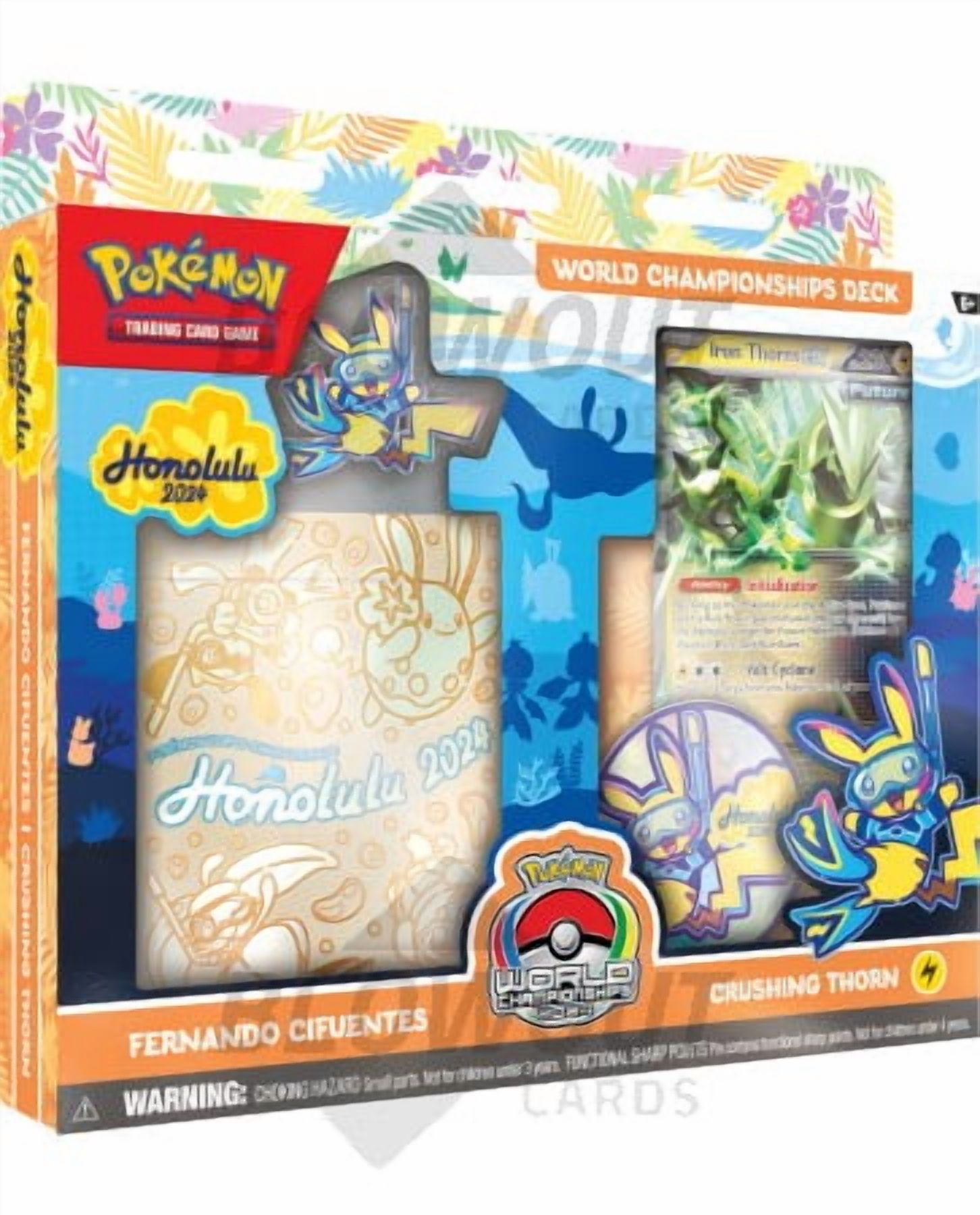honolulu 2024 pokemon cards World Championships English Insert Advertisement Card 2024 Pokmon World Championships Deck