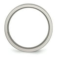 thumbnail image 5 of Titanium Grooved 8mm Brushed Mens Ring Band Size 9, 5 of 6