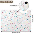 thumbnail image 3 of FORMRS A4 Clipboard Folder with Pen Holder Horizontal Foldable School Office Binder, White Retro Pattern, 3 of 9