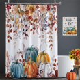 thumbnail image 3 of Fall Shower Curtain, Autumn Thanksgiving Pumpkin Shower Curtain Set with 12 Hooks, Fall Shower Curtains for Bathroom Decor, 72x72 Inch, 3 of 6