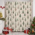 thumbnail image 6 of 54x78 Inch Shower Curtain Decorative Rustic Green Christmas Tree Bathtub Bath Curtains Fabric Waterproof Bathroom Decor, Xmas Trees Snowflake Stars Winter Small Stall Shower Curtain Set with 12 Hooks, 6 of 8