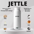 thumbnail image 3 of Jettle Portable Electric Kettle with Temperature Control - 450ml Travel Tea Kettle & Hot Water Boiler, LED Display, Auto Shut-Off, Fast Boil for Coffee & Tea, Stainless Steel (White), 3 of 10