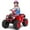 Red, variant on Costway 24 V Powered Ride-On Toy ATV 4-Wheeler Quad Car with Wireless Connection and LED Lights