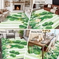 thumbnail image 5 of Large Area Rugs for Living Room Bedroom, St Patrick's Day 5'x8' Rug Washable Carpet Runner Indoor Outdoor, Watercolor Gnomes Shamrock Daisy Green Stripes Non Slip Floor Mats Rug for Kitchen, Bathroom, 5 of 8