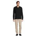 thumbnail image 3 of George Men's Pique Polo Shirt with Long Sleeves, Sizes S-3XL, 3 of 6