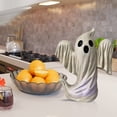 thumbnail image 4 of Fiudx Adorno de Resina de Calabaza Fantasma de Halloween, Diseño Único de Luz de Calabaza Fantasmal, Decoración de Patio Exterior, Ambiente Festivo para Porche de Jardín, Perfecto para Fiestas de Hal, 4 of 5