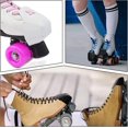 thumbnail image 1 of Protectores de puntera de patín Protectores de tapa de patín de cuero con 4 agujeros Protectores de puntera de patín para accesorios de patín (2 piezas, color al azar), 1 of 2