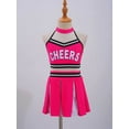thumbnail image 4 of CHICTRY 2Pcs Girls Cheerleading Outfit Cropped Top with Skirt Set Dancewear,Sizes 6-16, 4 of 7