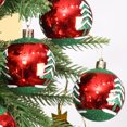 thumbnail image 4 of 6/24 piezas de bolas de colores navideños con purpurina para colgar en el árbol de Navidad, adorno para el hogar, regalo de fiesta de año nuevo, decoración, 4 of 5