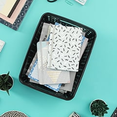 Mainstays Small Decorative Storage Basket,  Set of 4