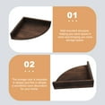 thumbnail image 3 of Corner Wall Shelf Floating Corner Shelf Rustic Wood Shelf Wall Storage Display Shelf, 3 of 5
