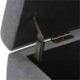 thumbnail image 3 of Atlin Designs Storage Bench in Gray, 3 of 5