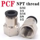 thumbnail image 3 of 1 pieza hilo americano neumático conector rápido pulgada conector de manguera PCF Conector de enchufe rápido neumático NPT1 / 8 1/4 3/8 1/2, 3 of 7