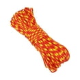 thumbnail image 1 of Cuerda de tienda, cuerdas de guylines para camping al aire libre, cuerda paracord de 7 núcleos de 4 mm de 31 m, cuerda de seguridad para senderismo, mochilero, equipo de supervivencia, rojo y amarillo, 1 of 6