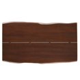thumbnail image 5 of 74 Inch Dining Table, Brown Black, Wood, Rectangular, Kitchen Cafe Bistro Hospitality Restaurant, Modern Contemporary HB34391, 5 of 13