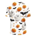 thumbnail image 6 of Fabrcox Mens Halloween T Shirt Ghost Cat Pumpkin Shirt Men Fall Holiday Big and Tall Spooky Mens Graphic T Shirts Purple XXXL, 6 of 7