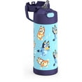 thumbnail image 6 of Thermos Stainless Steel FUNtainer Water Bottle with Straw, Leak Proof, Dishwasher Safe, Bluey, 14 Fluid Ounces, 6 of 11