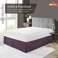 thumbnail image 2 of SGI Bedding 10 Inch Pleated Bed Skirt | Microfiber Bed Skirt | Fade Resistant, Wrinkle Free, Anti-static, Decorative, Extra Storage Space, Clutter-Free | Full, Plum, 2 of 8
