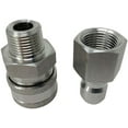 thumbnail image 2 of ESSENTIAL WASHER Pressure Washer Fittings Stainless Steel Quick Connect Coupler Socket/Plug Adapter Set (QC Socket/Plug Set - 3/8 Inch (M-NPT/F-NPT)), 2 of 9