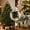 Green, variant on mtpzqdy Flocked Finial Ornament Set with Ribbed Texture for Christmas Tree