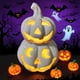 thumbnail image 1 of Halloween Pumpkin Lantern Ceramic Luminous Desktop Decoration And Setting Scene Ornaments, 1 of 5