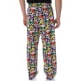 thumbnail image 4 of Nintendo Men's Mario and Villains Grid Soft Touch Cotton Pajama Pants, 4 of 6