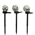 thumbnail image 5 of Halloween Skull Pathway Lights, Waterproof & Solar Powered Skull Stake Lights for Halloween Decorations Outdoor Garden Yard Pathway Decor, 1 Pack, 5 of 5