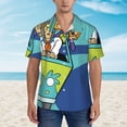 thumbnail image 2 of Lsque Scooby-Doo Pattern Hawaiian Shirt for Men Unisex Summer Beach Casual Short Sleeve Cotton Linen Button Down Shirts-XX-Large, 2 of 6