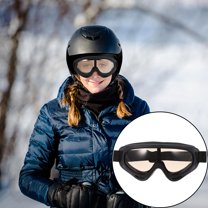 ROSENICE 1 Pair UV400 Anti-Ultraviolet Goggles Ski Eyeglasses Tea Colored for Cycling Riding