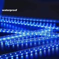 thumbnail image 2 of Luces de meteoritos Ducha Luces de lluvia Luz de Navidad LED 30 cm 8 tubos Gota a prueba de agua Carámbano Caída Gota de lluvia Luces en cascada para fiesta Boda Jardín Árbol de Navidad, azul Sincero Hogar, 2 of 6