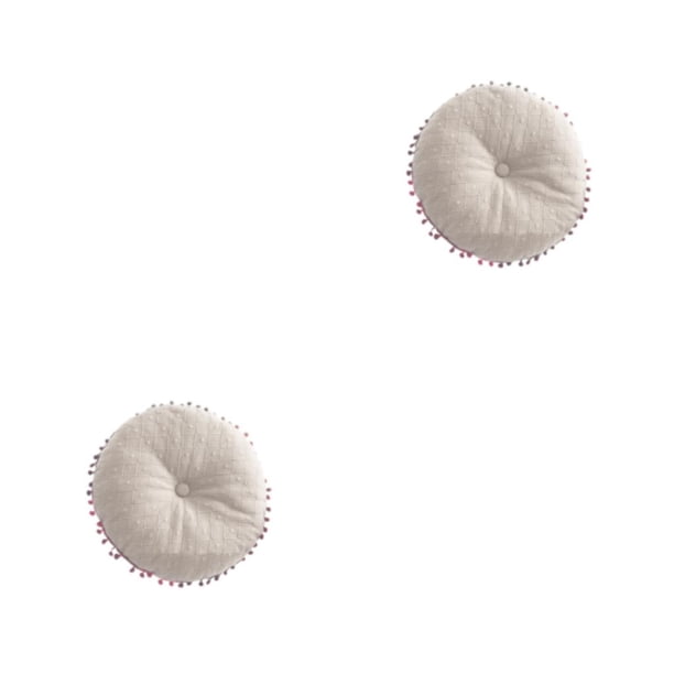 Cojín para Sofá y Silla Yuarrent Tatami Almohada con Borlas de Algodón PP Color Azul Naranja Gris Rosa Blanco