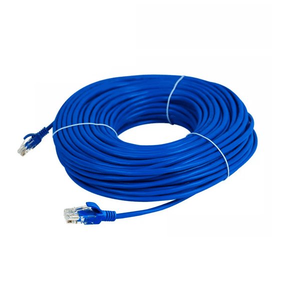 Cable Red 30 Mts Categoría Cat5 Utp Rj45 Ethernet Internet Negro