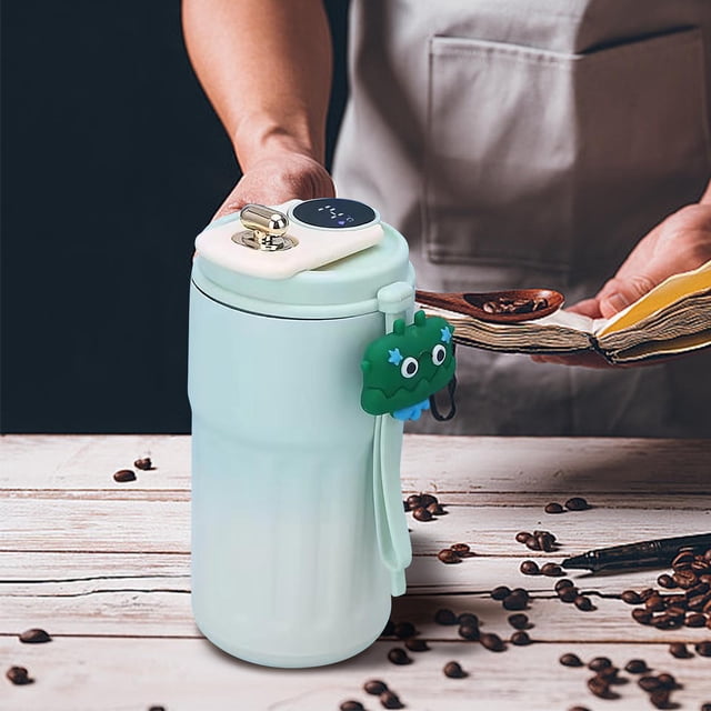 EGNMCR Hot Travel Mug Coffee Mug Water Bottle Hot And Cold Drink Mug Smart LED Display Portable Travel Coffee Mug Camping Traveling Hot And Cold Drinks A cup