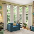 thumbnail image 2 of Cortinas RAIN CITY Blackout, color beige, 254 cm de largo, 2 paneles, 2 of 9