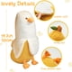 thumbnail image 4 of Relax love Lindo Juguete de Peluche Banana Duck Dibujos Animados Animales de Peluche Pato Suave Piel Esponjosa Plátano Patito Abrazando Cojín Acogedor Pato Throw Pillows para Decoración de la Sala de Estar Del Hogar Regalo para Niños, Blanco 50 Cm, 4 of 10