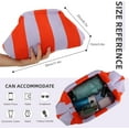 thumbnail image 6 of Summer Beach Clutch Purses for Women Woven Crochet Handbags Dumpling Clutch Ruched Cloud Purse Casual Colorblock Bag, 6 of 6