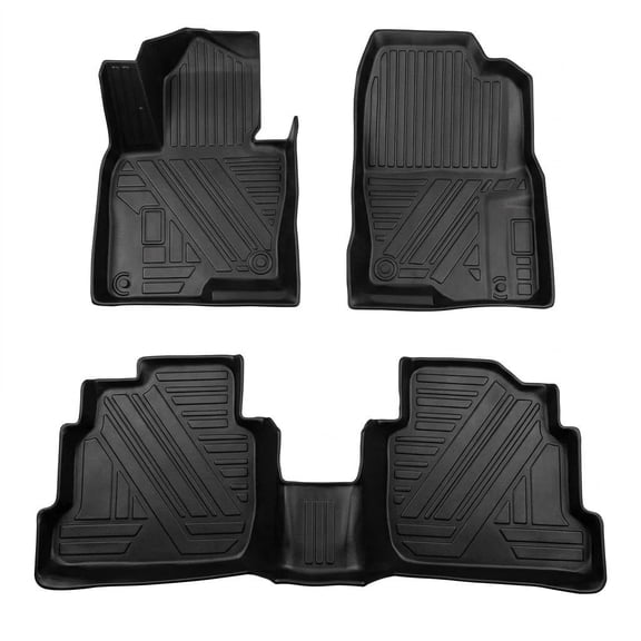 Custom Fit TPE Floor Mats for Mazda CX5 CX-5 2017-2025 - Waterproof Non Slip Heavy Duty All Weather Liners Front & Rear - Black