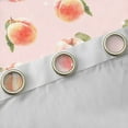 thumbnail image 4 of Homewish Sweet Peach Blackout Curtains Set of 2 (52x84 Each),Summer Fruit Window Curtains,Pink Green Curtains and Drapes For Teens,Ultra Soft Home Decor, 4 of 6