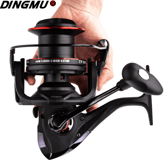 New Big Spool Reel 8000 9000 10000 Series Long Casting Spinning Fishing Reels 4.1:1 Catch Fish for Carp Feeder Fishing Wheel