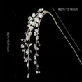 thumbnail image 2 of Crystal Christmas Tree Pick with Clear Acrylic and Floral Wire Stems, 12 Inch, White and Silver, for Christmas Tree and Wedding Decor, Decoration, 2 of 3