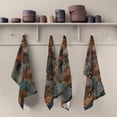 thumbnail image 5 of Multi-Purpose Kitchen Towels 28x18 Inch Dishcloths with Hanging Loop Decorative and Practical Towels for Kitchen, Dining Swirling Leopard and Zebra Pattern, 5 of 7