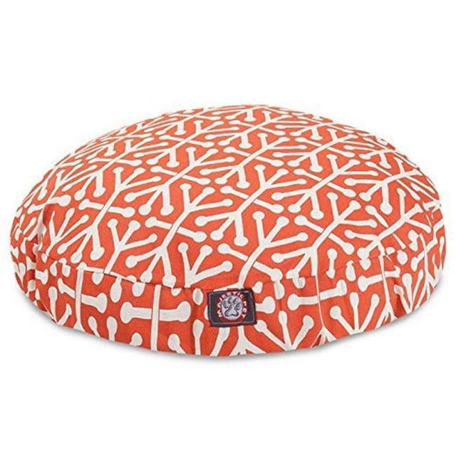 MajesticPet 788995506775 Lit Rond pour Animal Aruba de 30 Po, Orange - Petit