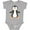 AC-Heather Grey, variant on Penguin Boys or Girls Baby Bodysuit